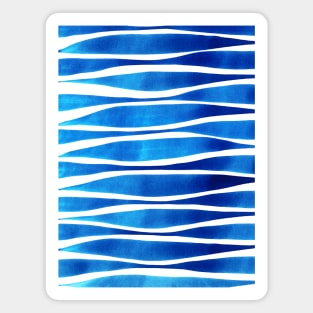 Blue Brushstrokes Magnet